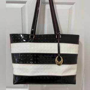 Arcadia patent leather handbag